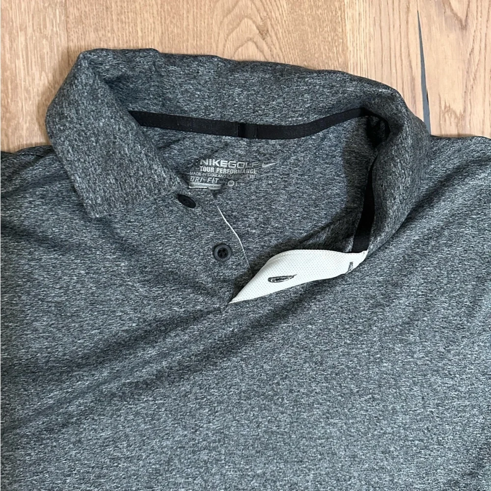 NIKE GOLF DRI-FIT TOUR PERFORMANCE POLO GOLF Mens SHIRT M gray